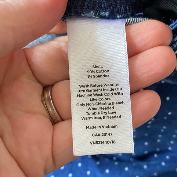 Talbots Flawless Slim Ankle Polka Dot Jeans - Picture 5 of 8